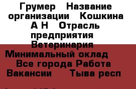 Грумер › Название организации ­ Кошкина А.Н › Отрасль предприятия ­ Ветеринария › Минимальный оклад ­ 1 - Все города Работа » Вакансии   . Тыва респ.